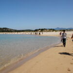 Wandern am Strand der Voidokiliabucht Wandern am Strand der Voidokiliabucht